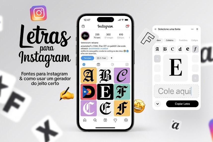 Letras para Instagram: Fontes para Instagram e como usar um gerador de letras do jeito certo