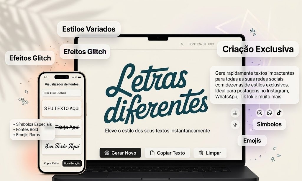 Gerador de Letras Diferentes: Letras Bonitas para Copiar e Colar