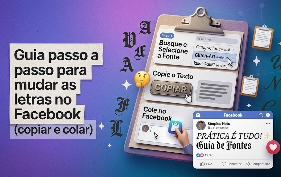 Guia passo a passo para mudar as letras no Facebook (copiar e colar)