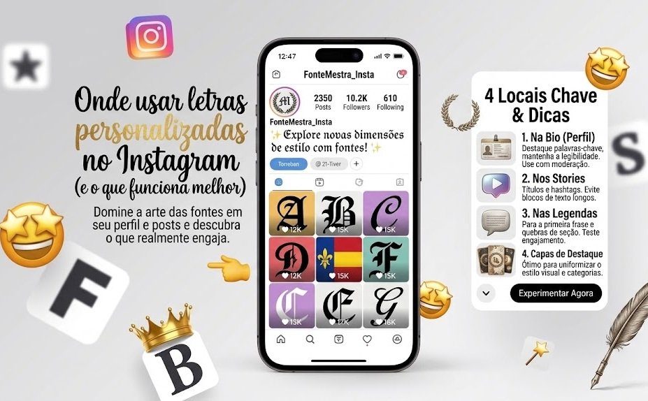 Onde usar letras personalizadas no Instagram (e o que funciona melhor)